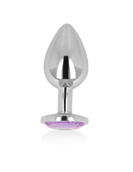 OHMAMA ANAL PLUG WITH VIOLET CRYSTAL 8 CM