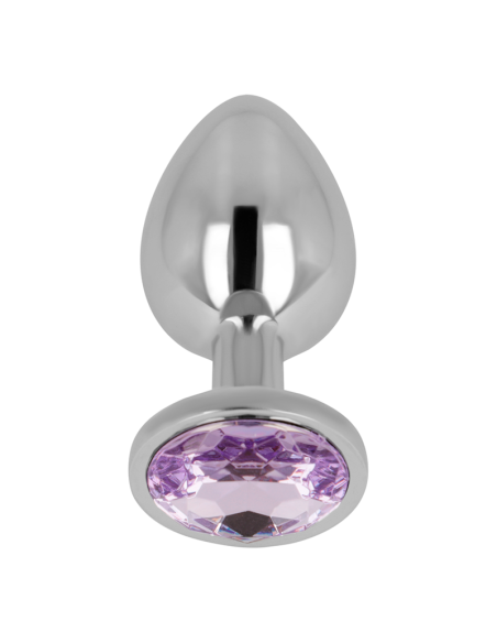 OHMAMA ANAL PLUG WITH VIOLET CRYSTAL 8 CM