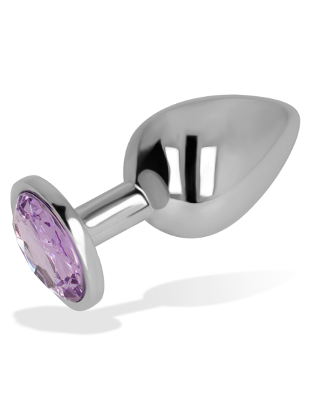 OHMAMA ANAL PLUG WITH VIOLET CRYSTAL 8 CM