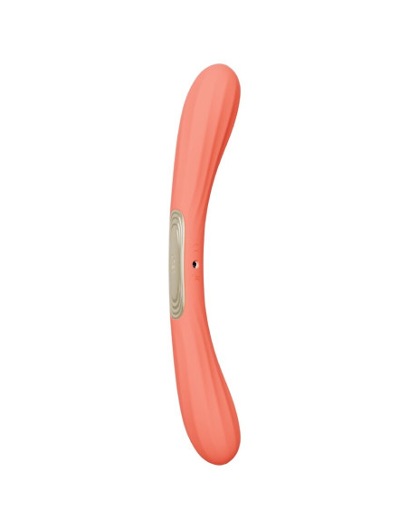 LELO BOOMERANG DOUBLE ENDED VIBRATOR CORAL RED