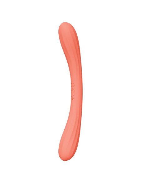 LELO BOOMERANG DOUBLE ENDED VIBRATOR CORAL RED
