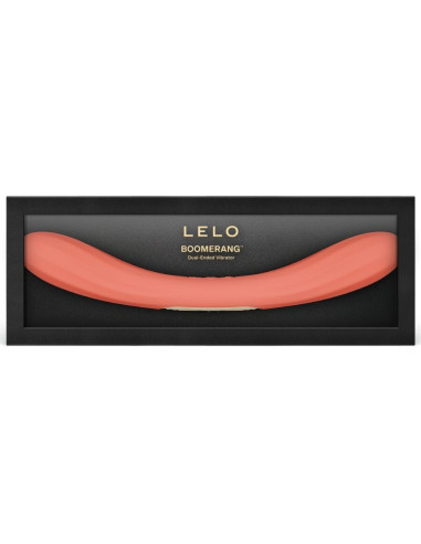 LELO BOOMERANG DOUBLE ENDED VIBRATOR CORAL RED