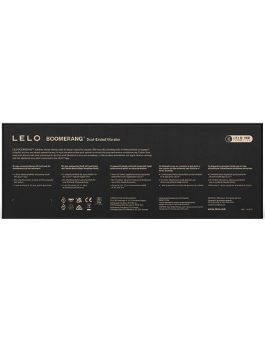 LELO BOOMERANG DOUBLE ENDED VIBRATOR CORAL RED