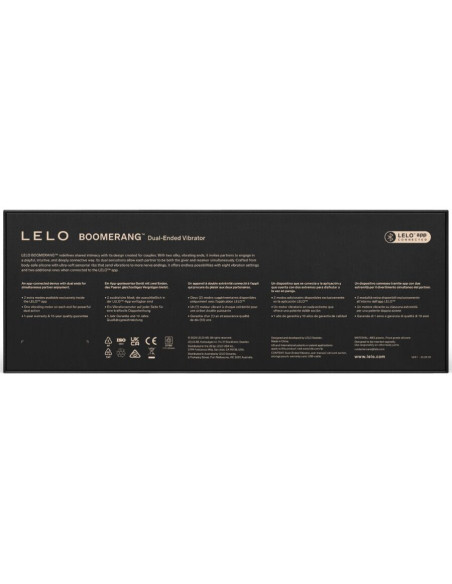 LELO BOOMERANG DOUBLE ENDED VIBRATOR CORAL RED