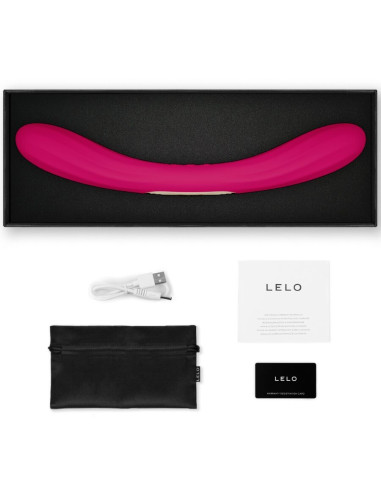 LELO BOOMERANG DOUBLE ENDED VIBRATOR CERISE