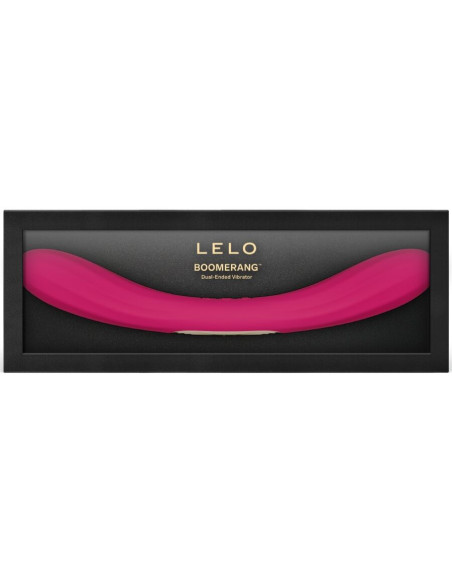 LELO BOOMERANG DOUBLE ENDED VIBRATOR CERISE