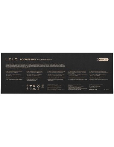 LELO BOOMERANG DOUBLE ENDED VIBRATOR PURPLE