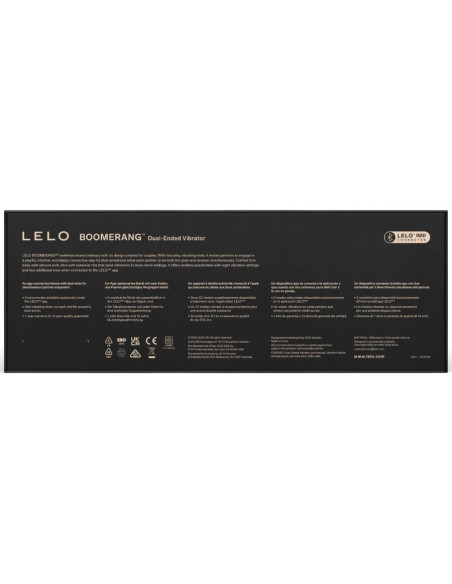 LELO BOOMERANG DOUBLE ENDED VIBRATOR PURPLE