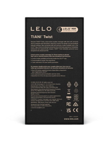LELO TIANI TWIST COUPLES VIBRATOR SOFT PINK