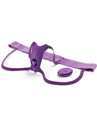 FANTASY FOR HER BUTTERFLY HARNESS VIBRATING RECHARGEABLE REMOTE CONTROL PURPLE