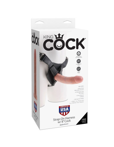KING COCK HARNESS WITH REALISTIC PENIS 203 CM