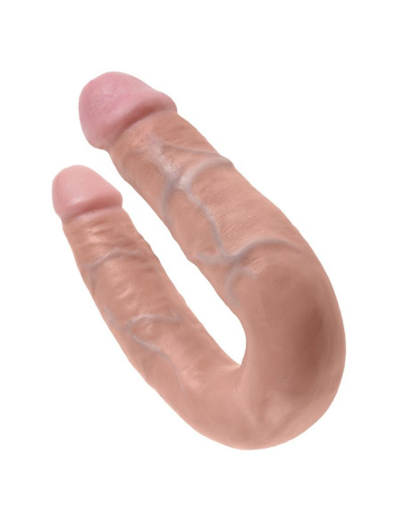 KING COCK U SHAPED MEDIUM DOUBLE TROUBLE FLESH 139 CM