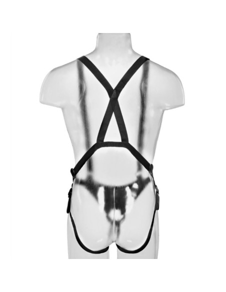 KING COCK 255 CM HOLLOW STRAP ON SUSPENDER SYSTEM FLESH