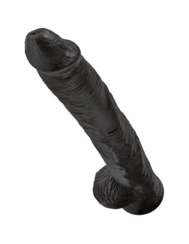 KING COCK REALISTIC PENIS WITH BALLS 305 CM BLACK