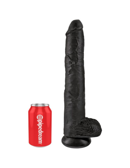 KING COCK REALISTIC PENIS WITH BALLS 305 CM BLACK