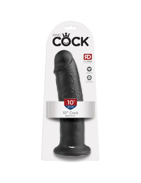 KING COCK 10 DILDO BLACK 25 CM