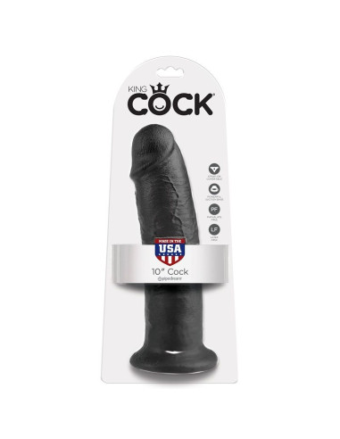KING COCK 10 DILDO BLACK 25 CM