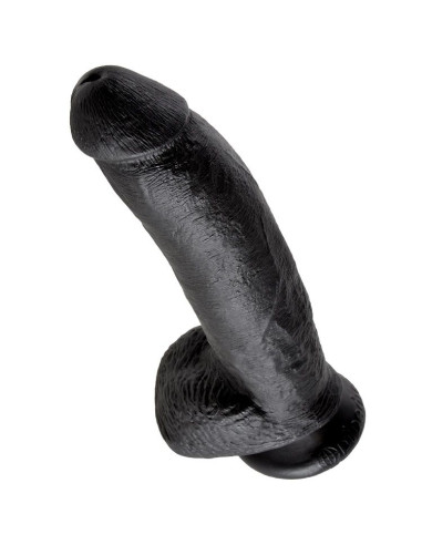 KING COCK 9 DILDO BLACK WITH BALLS 229 CM