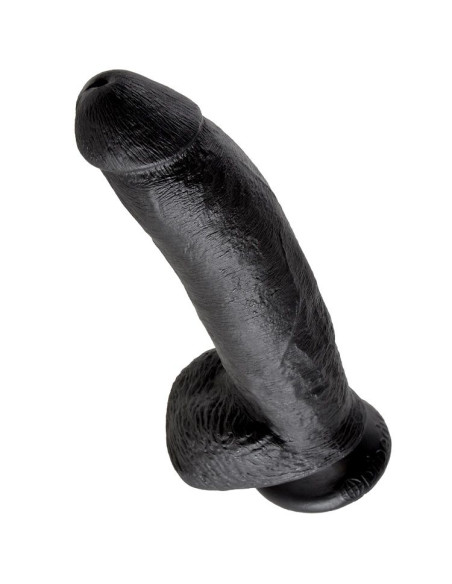 KING COCK 9 DILDO BLACK WITH BALLS 229 CM