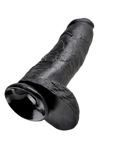 KING COCK 12 DILDO BLACK WITH BALLS 3048 CM