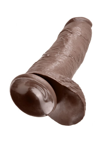 KING COCK 12 DILDO BROWN WITH BALLS 3048 CM