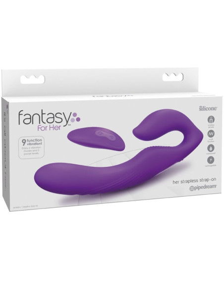 FANTASY FOR HER DOUBLE PENETRATION VIBRATOR REMOTE CONTROL 9 VIOLET LEVELS