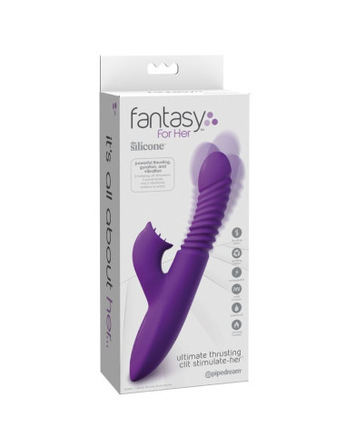 FANTASY FOR HER CLITORIS STIMULATOR WITH HEAT OSCILLATION AND VIBRATION FUNCTION VIOLET