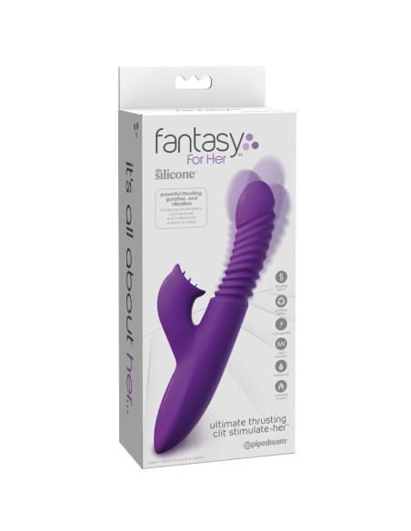 FANTASY FOR HER CLITORIS STIMULATOR WITH HEAT OSCILLATION AND VIBRATION FUNCTION VIOLET