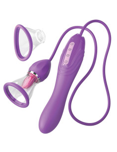 FANTASY FOR HER ULTIMATE PLEASURE MAX SUCTION HOSE WITH STIMULATING TONGUE PURPLE