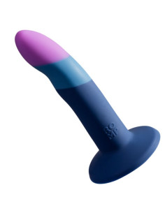 ROMP PICCOLO SILICONE DILDO WITH TRICOLOR SUCTION CUP 14 CM
