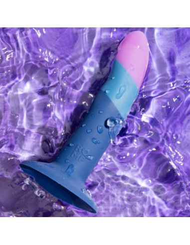 ROMP PICCOLO SILICONE DILDO WITH TRICOLOR SUCTION CUP 14 CM