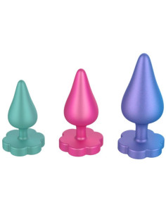 ROMP LUSTER ANAL TRAINING KIT S M L WITH FLOWER SHAPED BASE