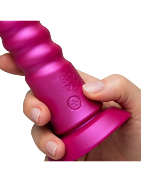 ROMP JIGGLE UP AND DOWN VIBRATOR WITH PINK SUCTION CUP