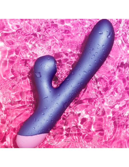 ROMP PULSE RABBIT DUAL G SPOT VIBRATOR ELECTRIC BLUE