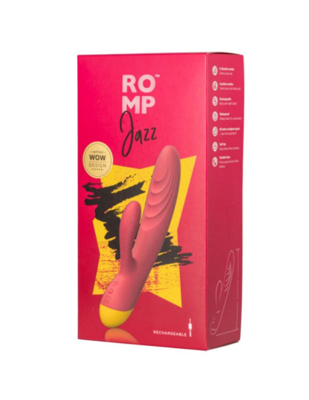 ROMP JAZZ RECHARGEABLE RABBIT VIBRATOR RED