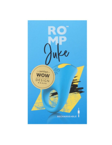 ROMP JUKE SILICONE PENIS RING WITH CLITORAL STIMULATION VIBRATOR