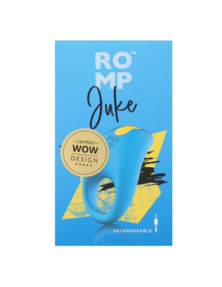ROMP JUKE SILICONE PENIS RING WITH CLITORAL STIMULATION VIBRATOR
