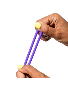 ROMP REMIX TRIO SET OF 3 PURPLE SILICONE PENIS RINGS 2