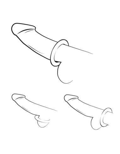 ROMP REMIX TRIO SET OF 3 PURPLE SILICONE PENIS RINGS