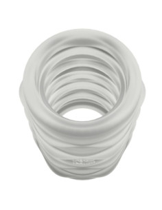 ROMP MOSH TRANSPARENT MALE MASTURBATOR WITH 6 CM REVERSBLE SHEATH