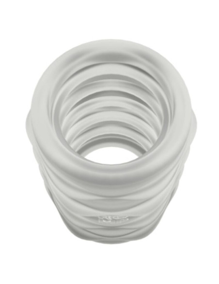 ROMP MOSH TRANSPARENT MALE MASTURBATOR WITH 6 CM REVERSBLE SHEATH