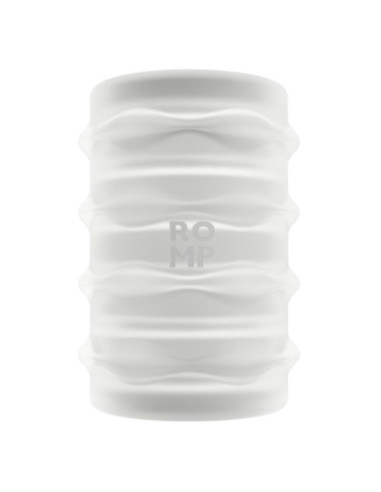 ROMP MOSH TRANSPARENT MALE MASTURBATOR WITH 6 CM REVERSBLE SHEATH