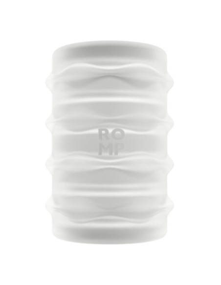 ROMP MOSH TRANSPARENT MALE MASTURBATOR WITH 6 CM REVERSBLE SHEATH