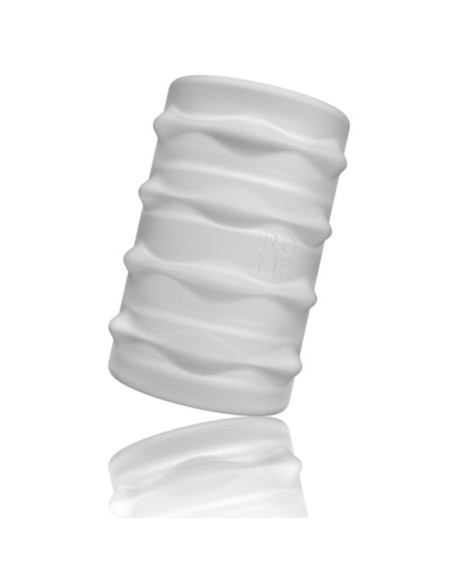 ROMP MOSH TRANSPARENT MALE MASTURBATOR WITH 6 CM REVERSBLE SHEATH