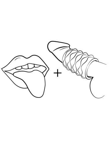 ROMP MOSH TRANSPARENT MALE MASTURBATOR WITH 6 CM REVERSBLE SHEATH