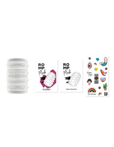 ROMP MOSH TRANSPARENT MALE MASTURBATOR WITH 6 CM REVERSBLE SHEATH