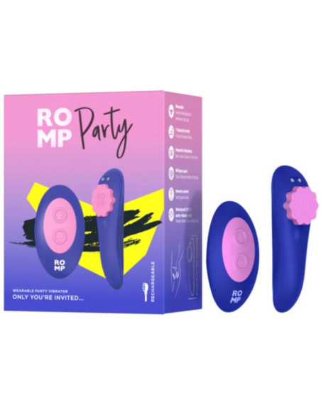 ROMP PARTY MAGNETIC VIBRATING SILICONE PANTIE WITH REMOTE CONTROL