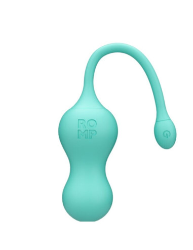ROMP CELLO MULTIFUNCTION VIBRATING EGG TURQUOISE REMOTE CONTROL