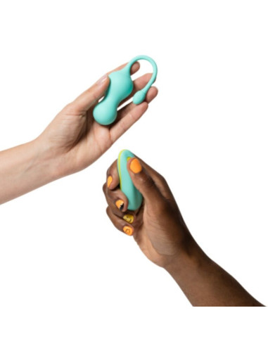 ROMP CELLO MULTIFUNCTION VIBRATING EGG TURQUOISE REMOTE CONTROL