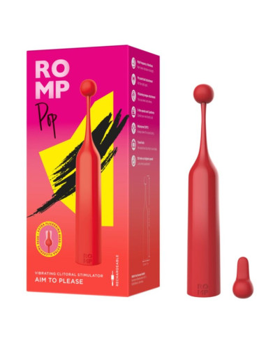 ROMP POP HIGH FREQUENCY CLITORAL STIMULATOR RED